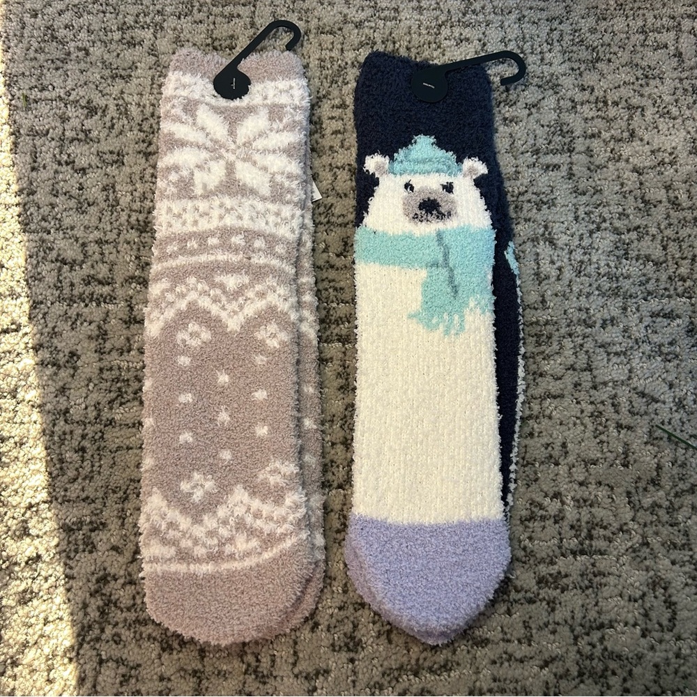 NWT Old Navy Winter & Polar Bear Cozy Socks Size OS Womens
